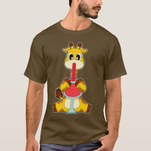 Giraffe Rode wijn T-shirt