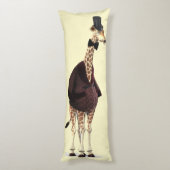 Giraffe Roken Jas Lichaamskussen (Achterkant (Verticaal))