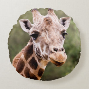Giraffe rond kussen