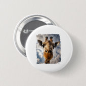 Giraffe Ronde Button 5,7 Cm (Voorkant /achterkant)