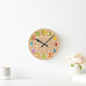 Giraffe ronde klok (Huis)