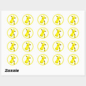 Giraffe Ronde Sticker (Vel)