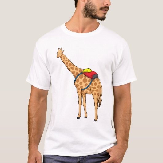 Giraffe rugzak t-shirt (Voorkant)