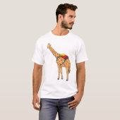 Giraffe rugzak t-shirt (Voorkant volledig)