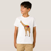 Giraffe rugzak t-shirt (Voorkant volledig)