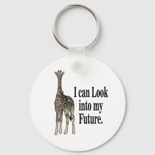 Giraffe Safari Animal Funny Sleutelhanger