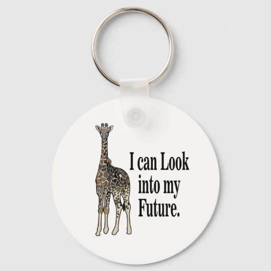 Giraffe Safari Animal Funny Sleutelhanger (Voorkant)