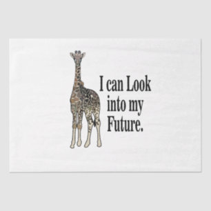 Giraffe Safari Animal Funny Verjaardag Tissuepapier