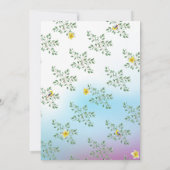 Giraffe Safari Baby shower Kaart (Achterkant)