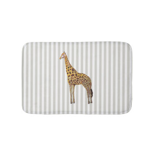 Giraffe Safari Design Stripe Badmat