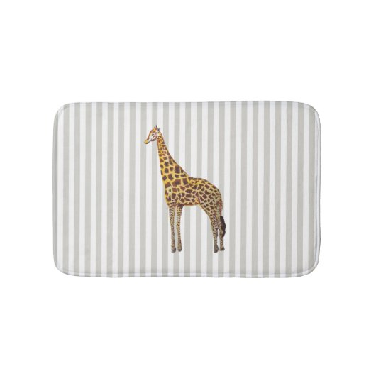 Giraffe Safari Design Stripe Badmat (Voorkant)