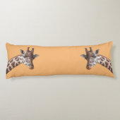 Giraffe Safari Dier Gepersonaliseerde naam Lichaamskussen (Achterkant)