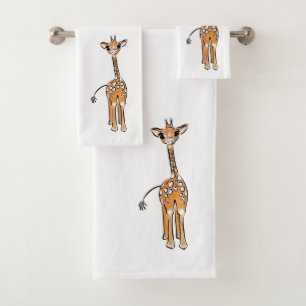 Giraffe, safari-dieren bad handdoek