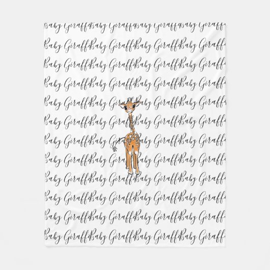 Giraffe, safari-dieren fleece deken (Voorkant)