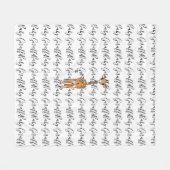 Giraffe, safari-dieren fleece deken (Voorkant (Horizontaal))