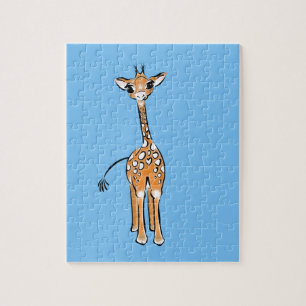 Giraffe, safari-dieren legpuzzel