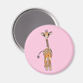 Giraffe, safari-dieren magneet (Voorkant / Achterkant)