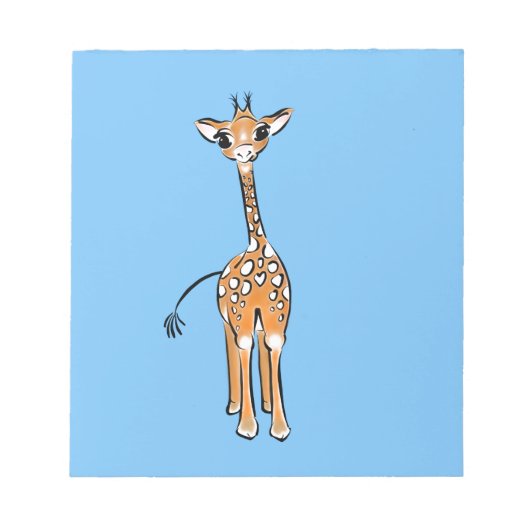 Giraffe, safari-dieren notitieblok (Voorkant)