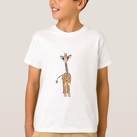 Giraffe, safari-dieren t-shirt (Voorkant)