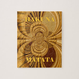 Giraffe Safari Hakuna Matata weven souvenir art Legpuzzel