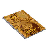 Giraffe Safari Hakuna Matata weven souvenir art Notitieboek (Rechterzijde)