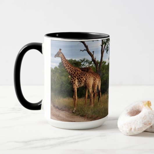 Giraffe Safari Mug (Avec donut)