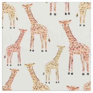 Giraffe Safari Print Stof