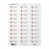 Giraffe Safari | Retouradreslabel Etiket (Full Sheet)