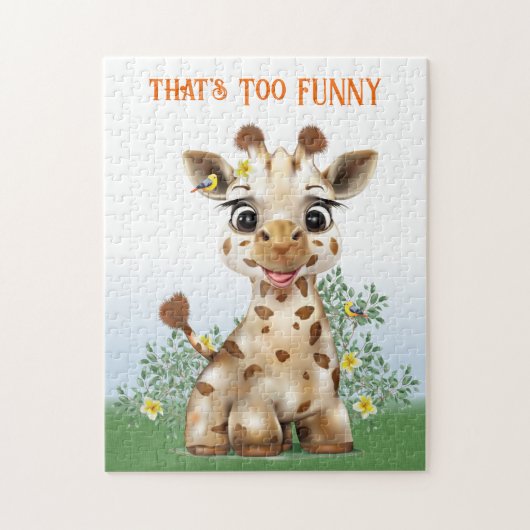 Giraffe Safari Whimsical Legpuzzel (Verticaal)