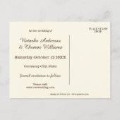 Giraffe Safari Zoo Save the Date Briefkaart (Achterkant)