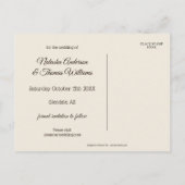 Giraffe Safari Zoo Save the Date Briefkaart (Achterkant)