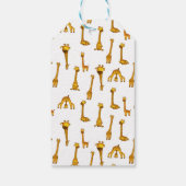 Giraffe Schattige Minimalistisch Baby shower Cadeaulabel (Achterkant)