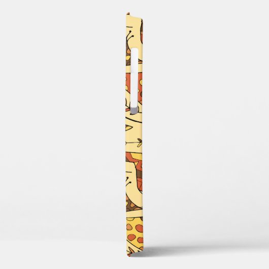 Giraffe schets, leuk naadloos ontwerp. Case-Mate iPhone case (Achterkant / Links)