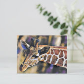 Giraffe Schilderen kunst Briefkaart (Staand voorkant)