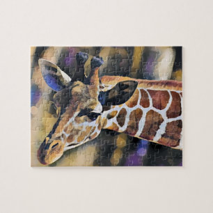 Giraffe Schilderen kunst Legpuzzel