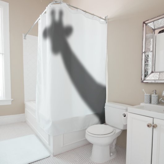 Giraffe Shadow Douchegordijn (In situ)