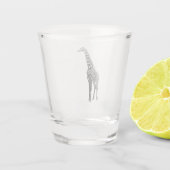 Giraffe shotglas shot glas (Achterkant)