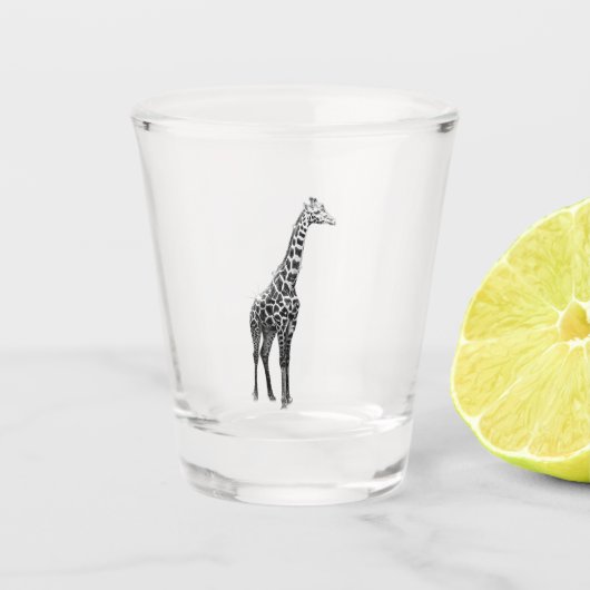 Giraffe shotglas shot glas (Voorkant)