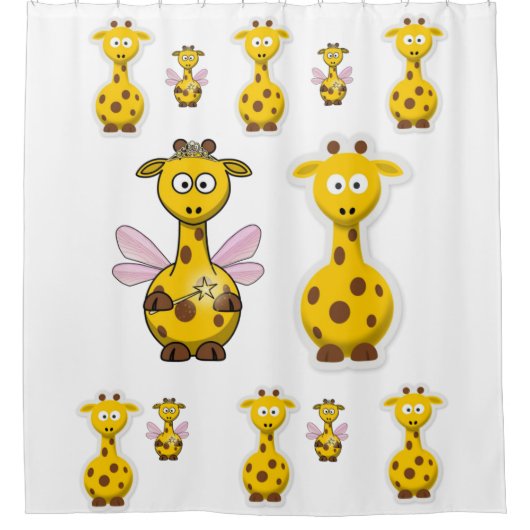 Giraffe Shower Curtain Douchegordijn (Voorkant)