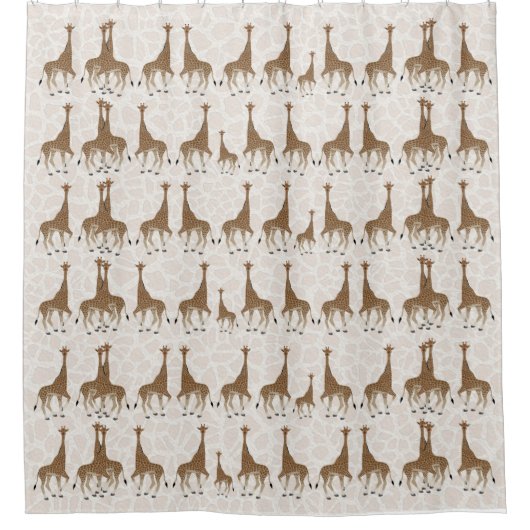Giraffe Shower Curtain Douchegordijn (Voorkant)