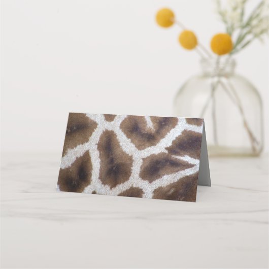 Giraffe Sighting Place kaarten (Achterkant)