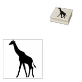 Giraffe silhouet kunst stempel (Gestempeld)