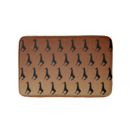 Giraffe Silhouetpatroon Badmat