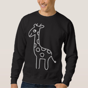 Giraffe Silhouette Wildlife Animal Cute Giraffe Trui
