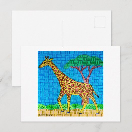 Giraffe (simple) - Carte postale (Devant / Derrière)