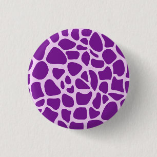 Giraffe Skin Paarse textuur-23324 Ronde Button 3,2 Cm