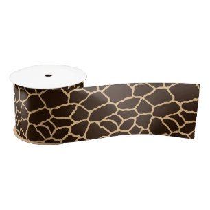 Giraffe Skin Pattern Animal Print Ribbon Lint
