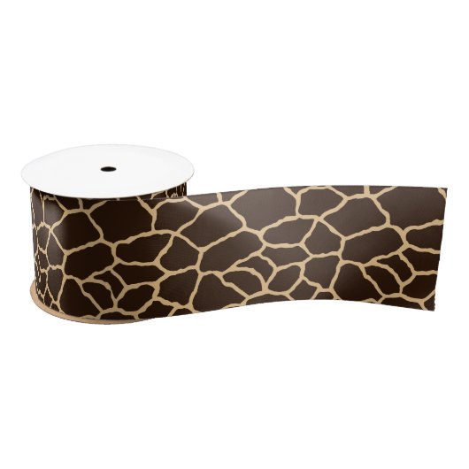 Giraffe Skin Pattern Animal Print Ribbon Lint (Spoel)