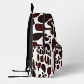 Giraffe Skin Pattern Bedrukte Rugzak (Links)