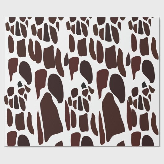 Giraffe Skin Pattern Cadeaupapier (Vlak)